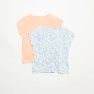 Lot de 2 t-shirts à manches courtes - 2 pièces BLEU