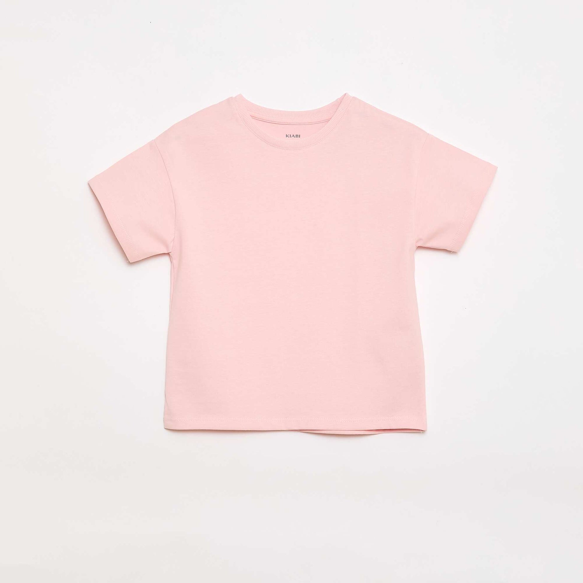 T-shirt en maille jersey manches courtes ROSE