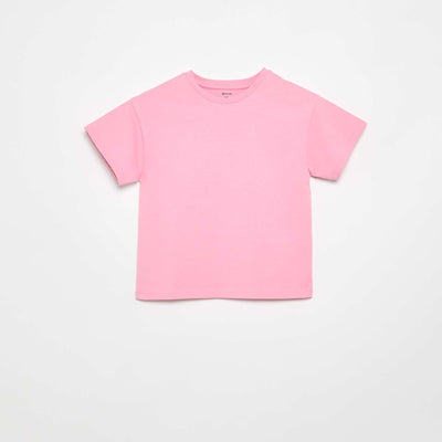 T-shirt en Tough Cotton manches courtes ROSE