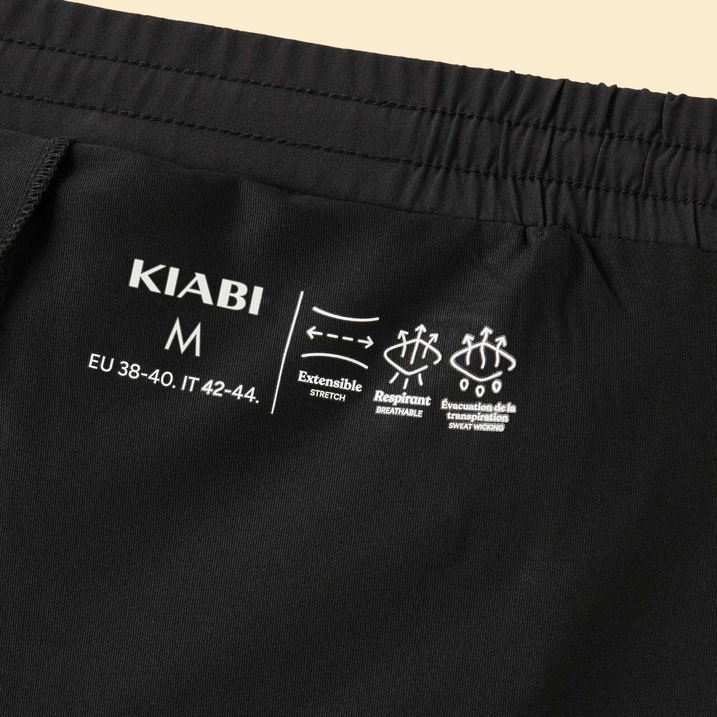 Short de sport 2 en 1 NOIR