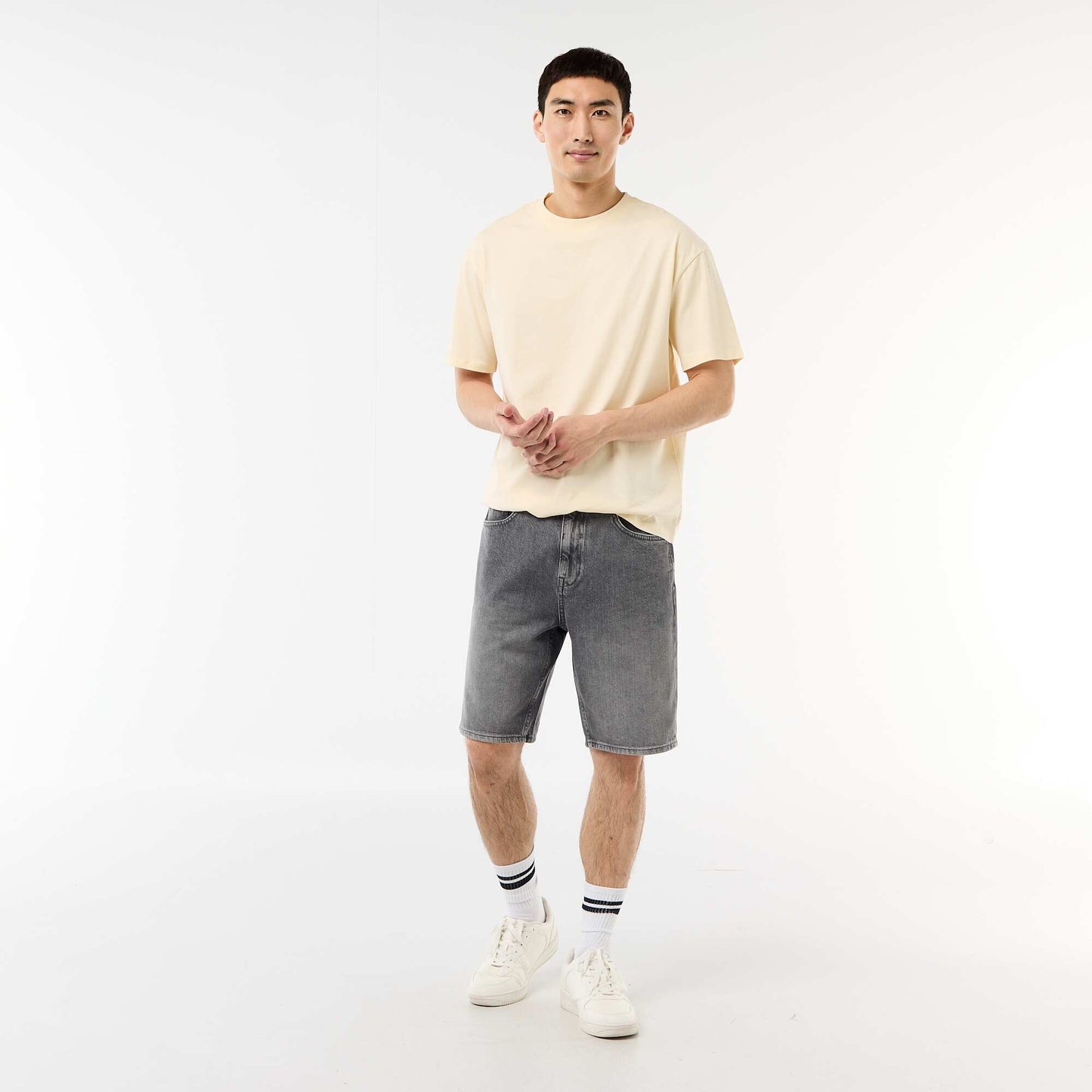 Tee-shirt uni confort fit / oversize BEIGE