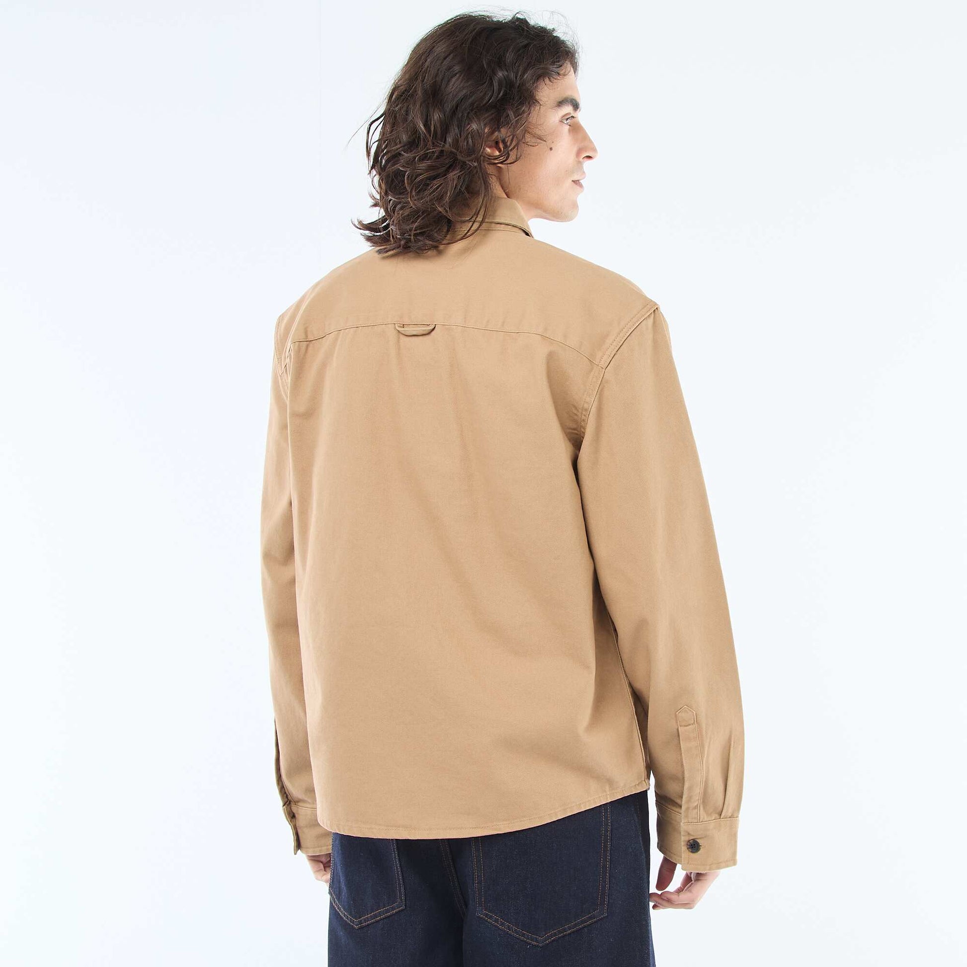 Surchemise en coton BEIGE