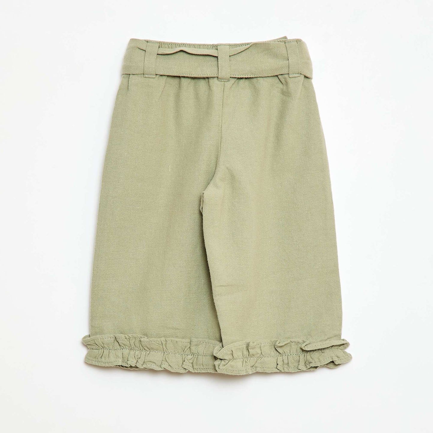 Pantalon en lin mélangé VERT