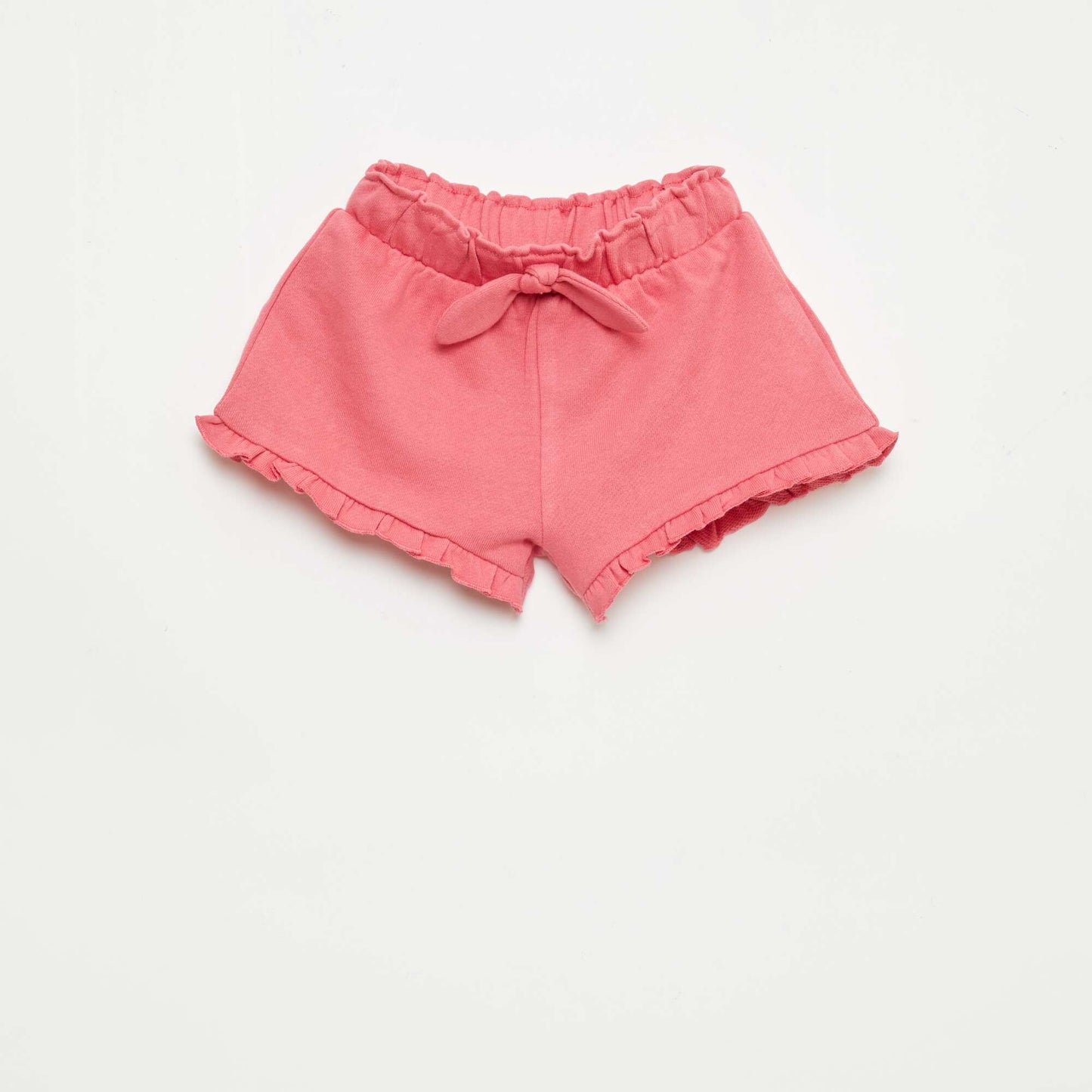 Short volanté avec nœud à la taille FUCHSIA