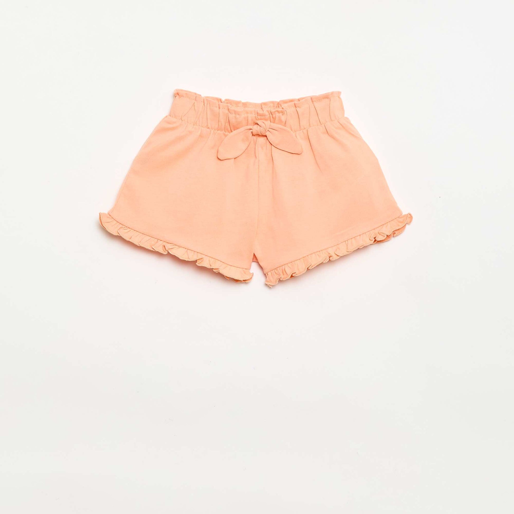 Lot de 3 shorts unis volantés ORANGE