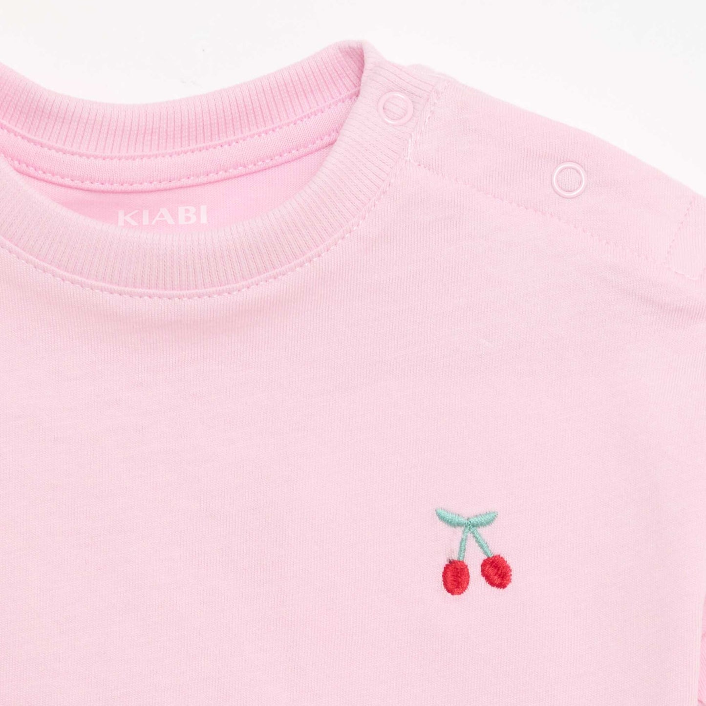 Lot de 2 T-shirts avec détail poitrine ROSE