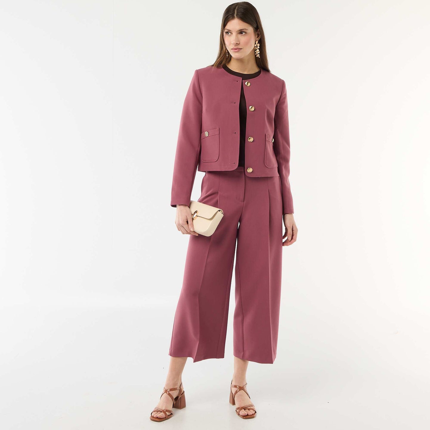 Pantalon large de cérémonie ROUGE