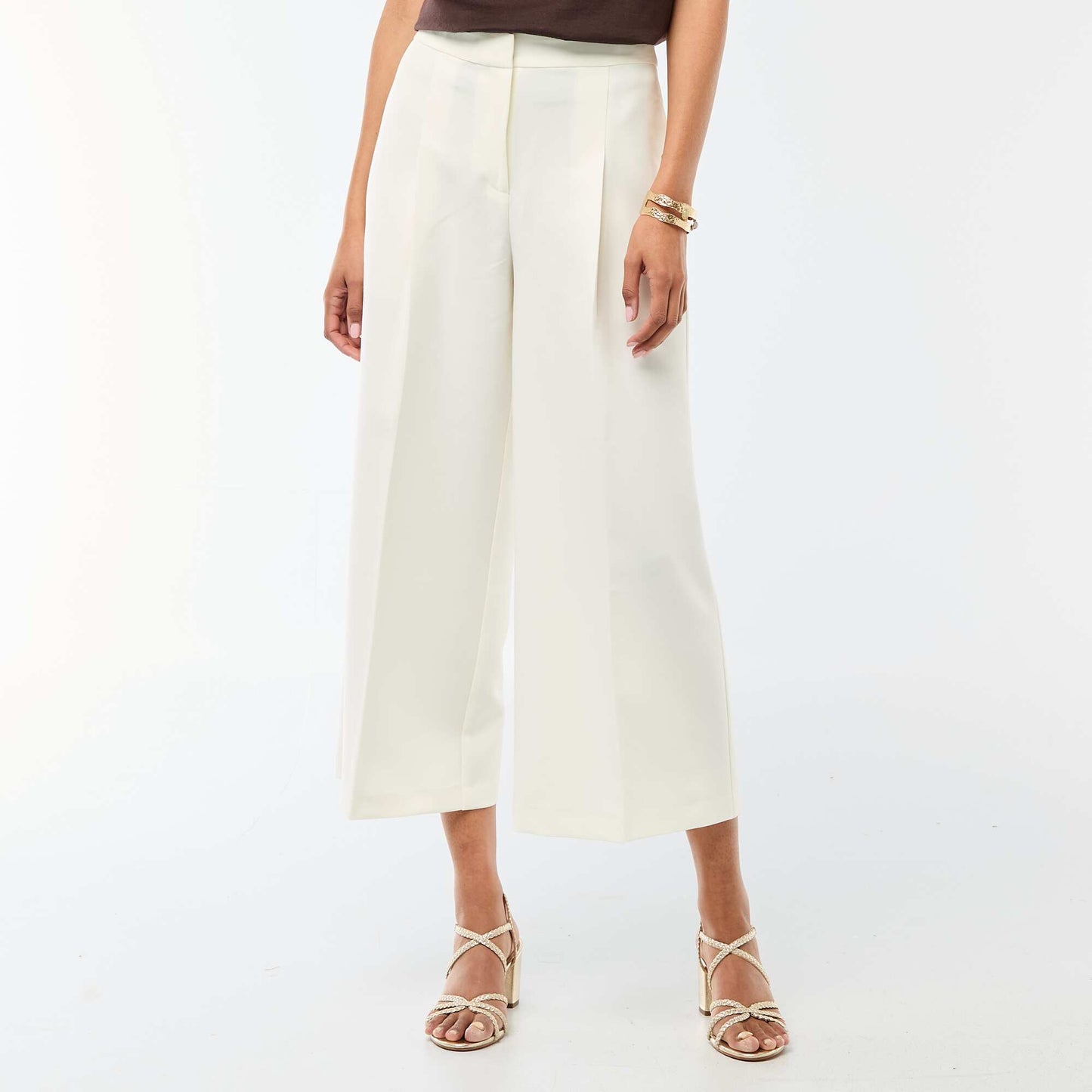 Pantalon large de cérémonie BLANC