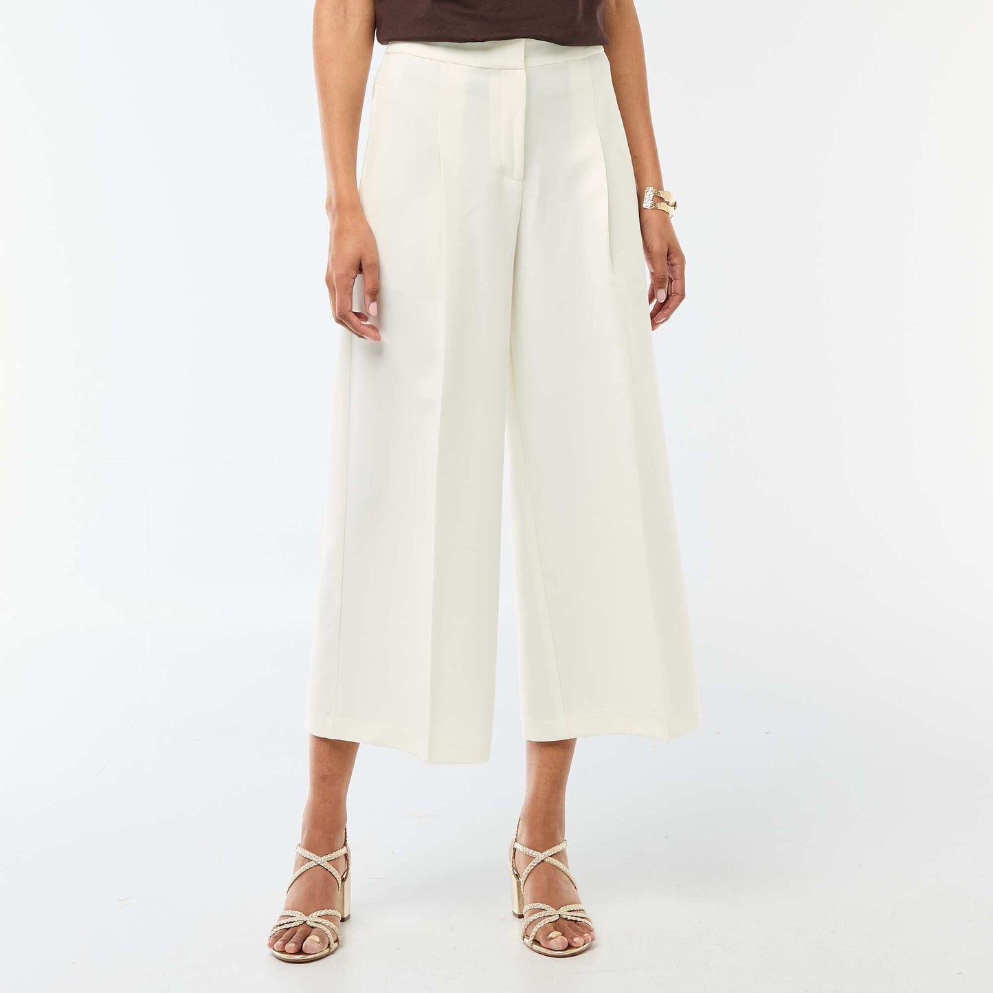 Pantalon large de cérémonie BLANC