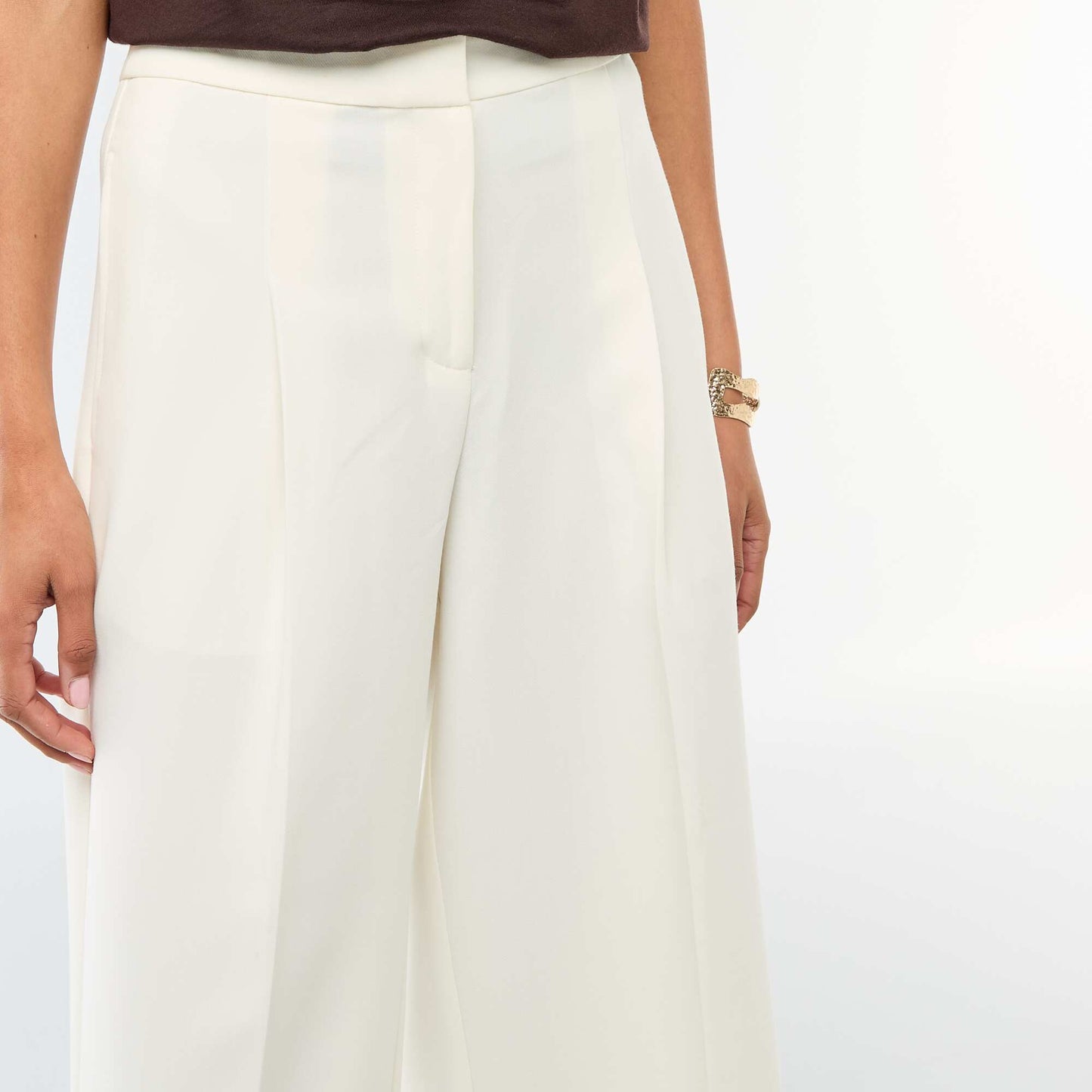 Pantalon large de cérémonie BLANC