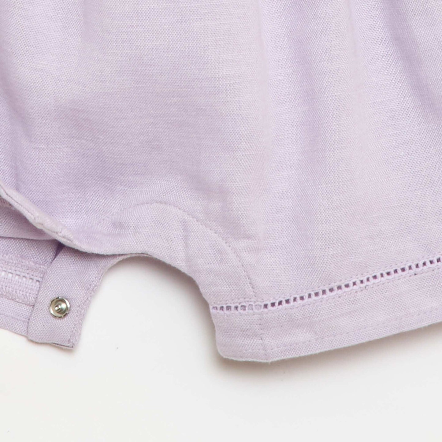 Combinaison short avec manches volantées VIOLET