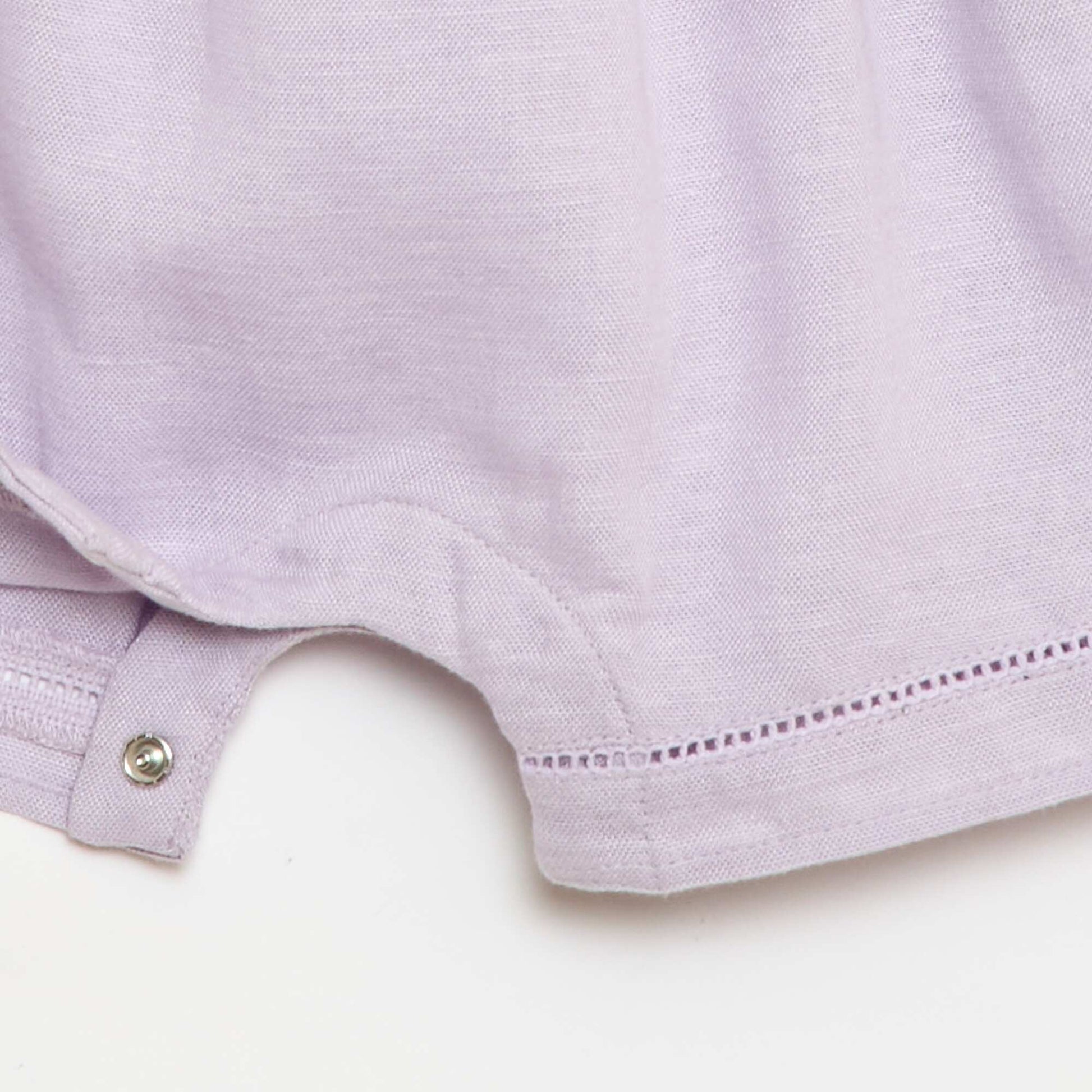 Combinaison short avec manches volantées VIOLET