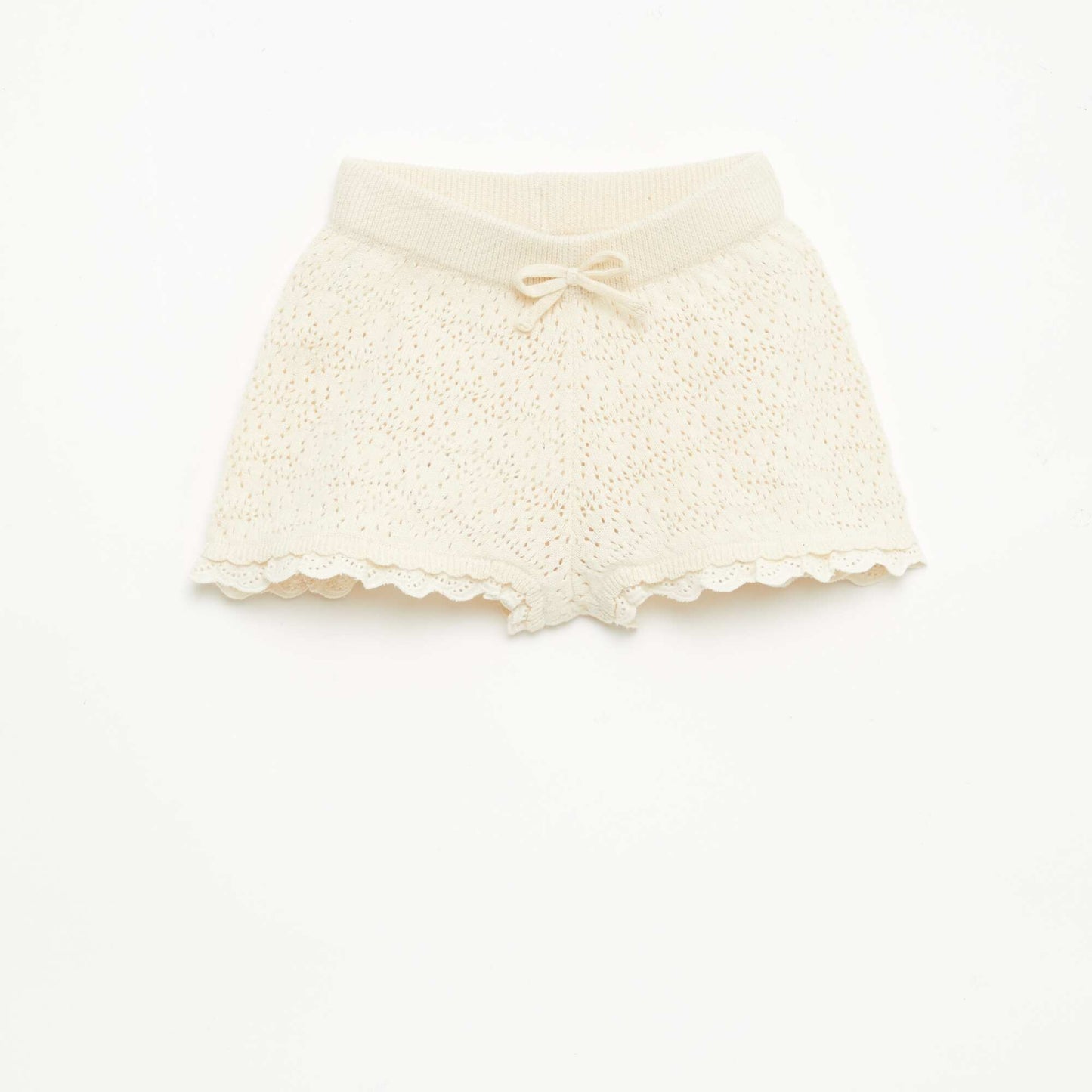 Short en tricot BLANC
