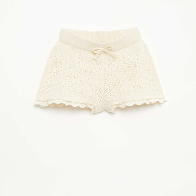 Short en tricot BLANC
