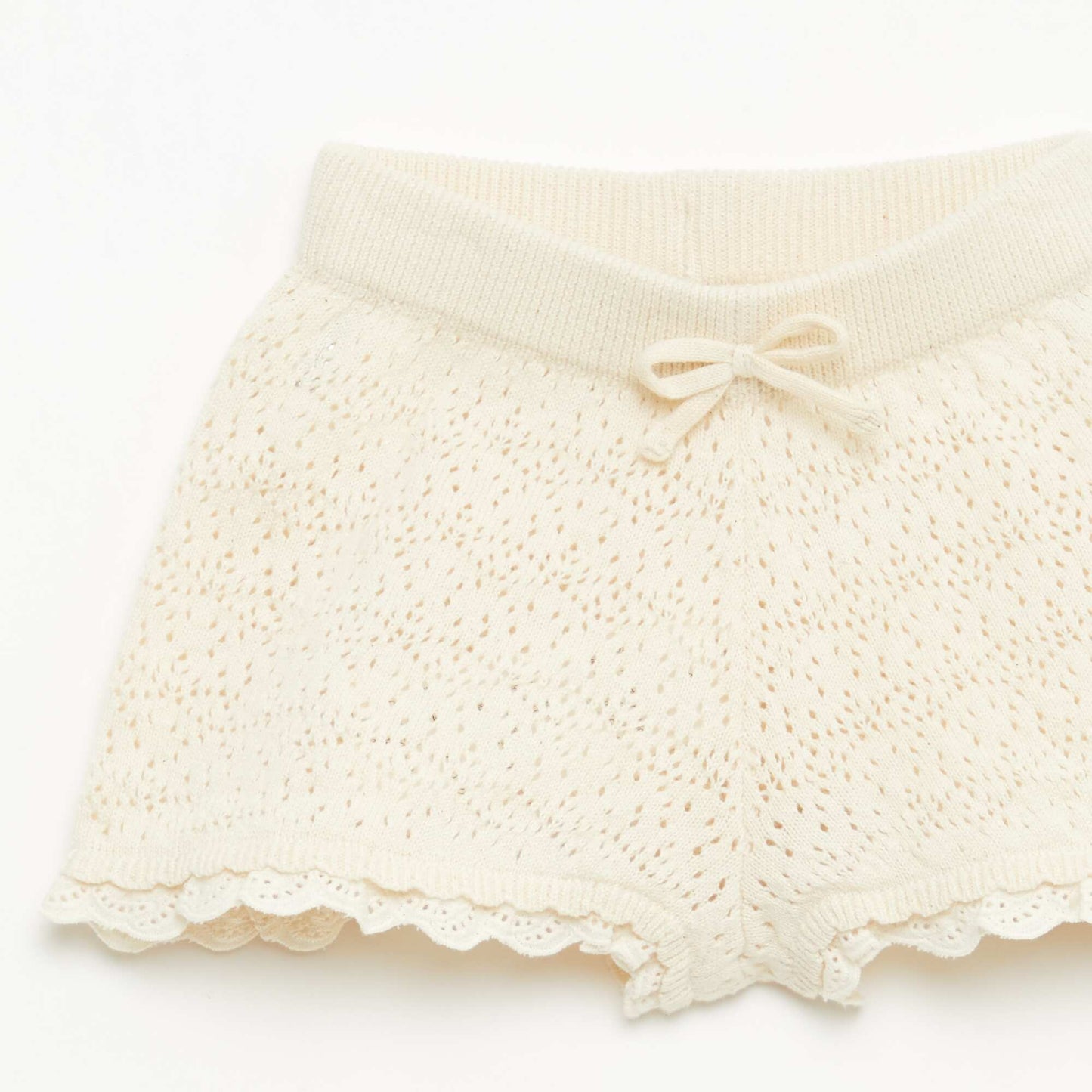Short en tricot BLANC