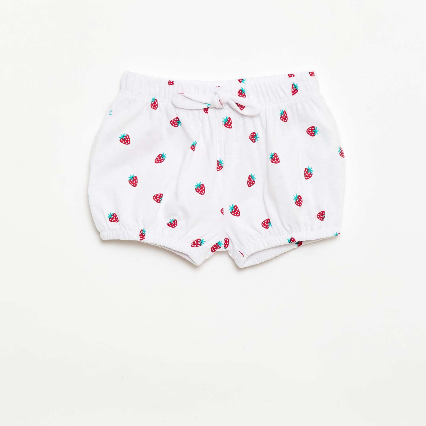 Lot de 2 shorts avec nœuds fantaisie BLANC