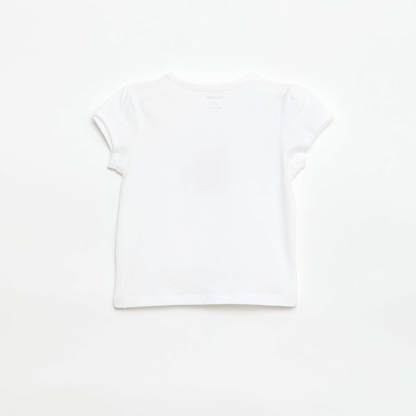 T-shirt en jersey avec manches courtes BLANC