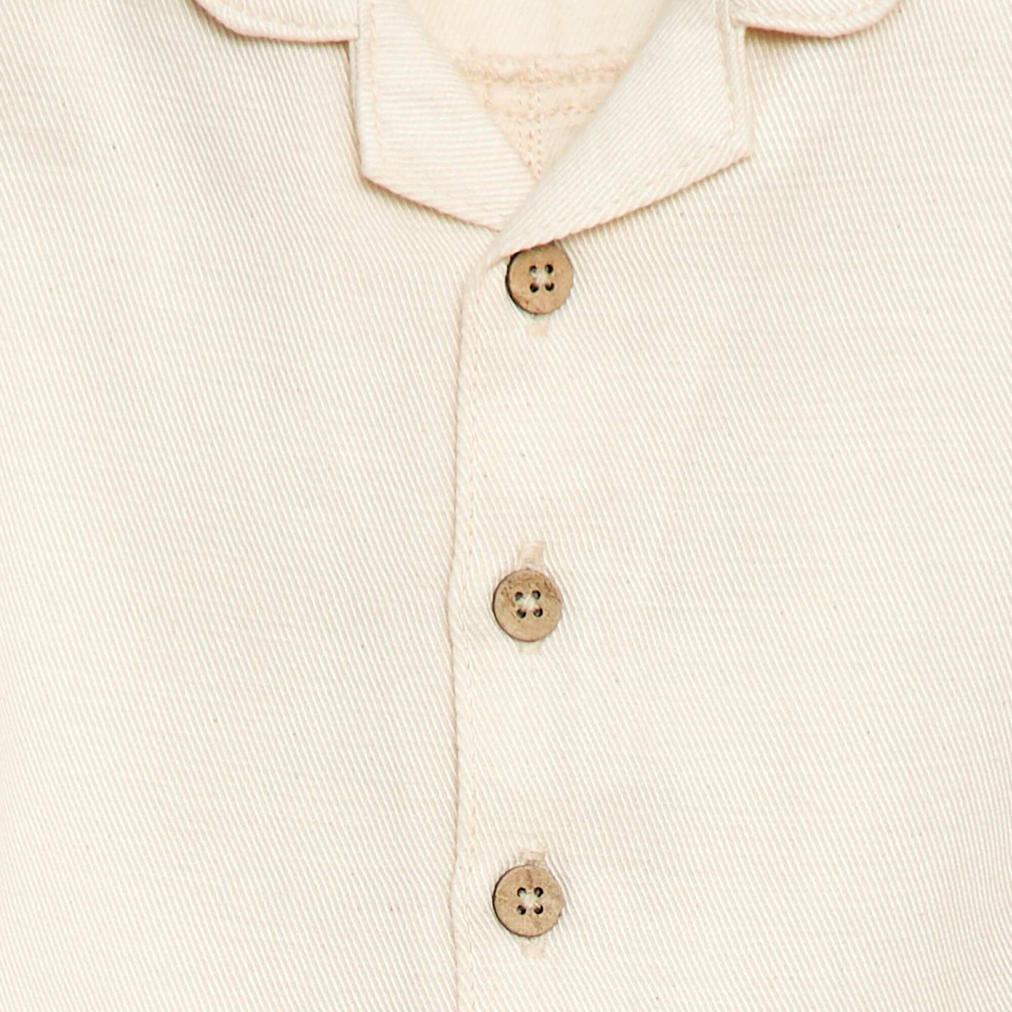 Combinaison longue avec col chemise relax fit BLANC