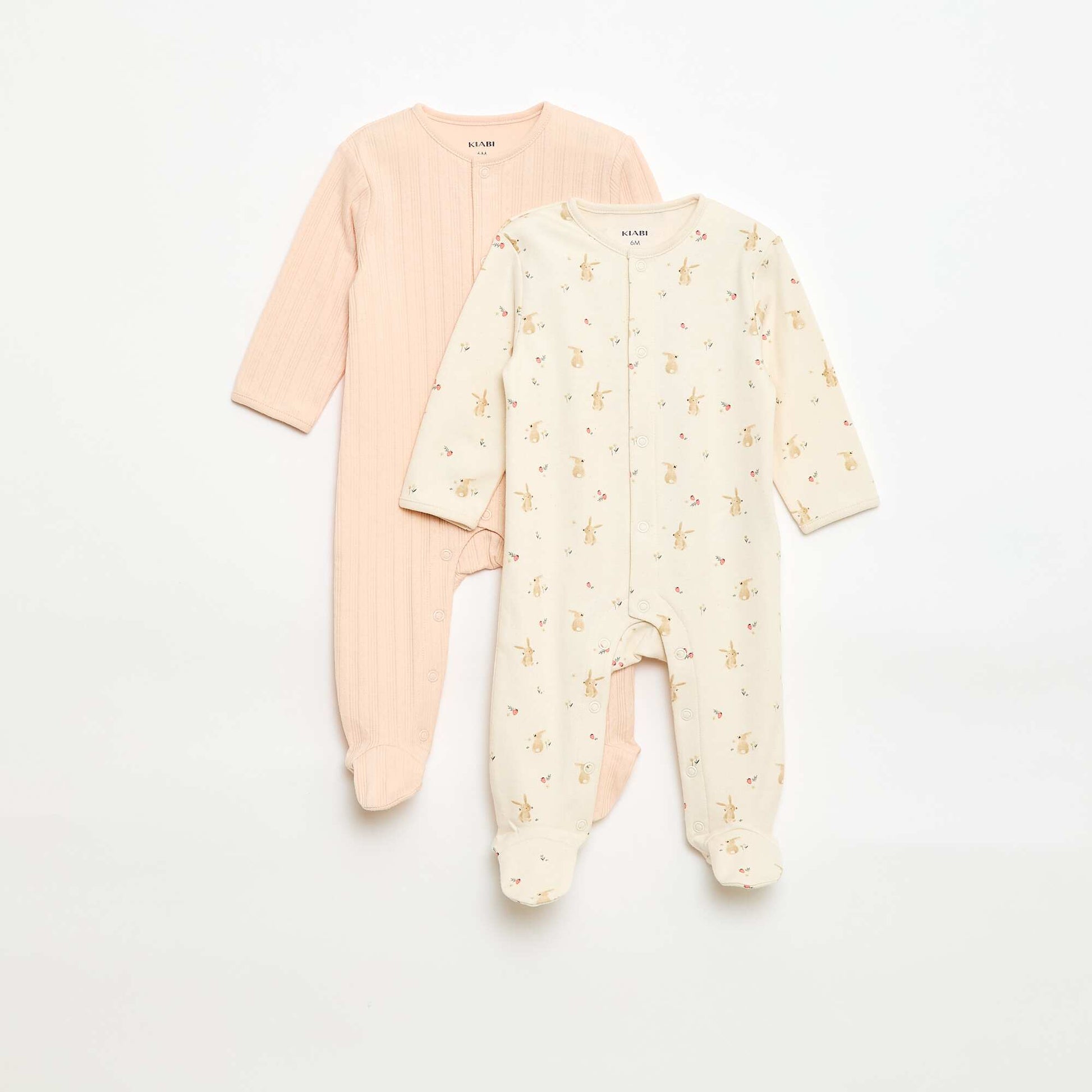 Lot de pyjamas dors biens avec pieds BLANC