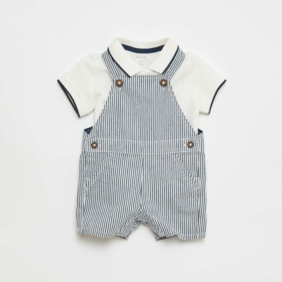 Ensemble salopette + polo - 2 pièces BLEU