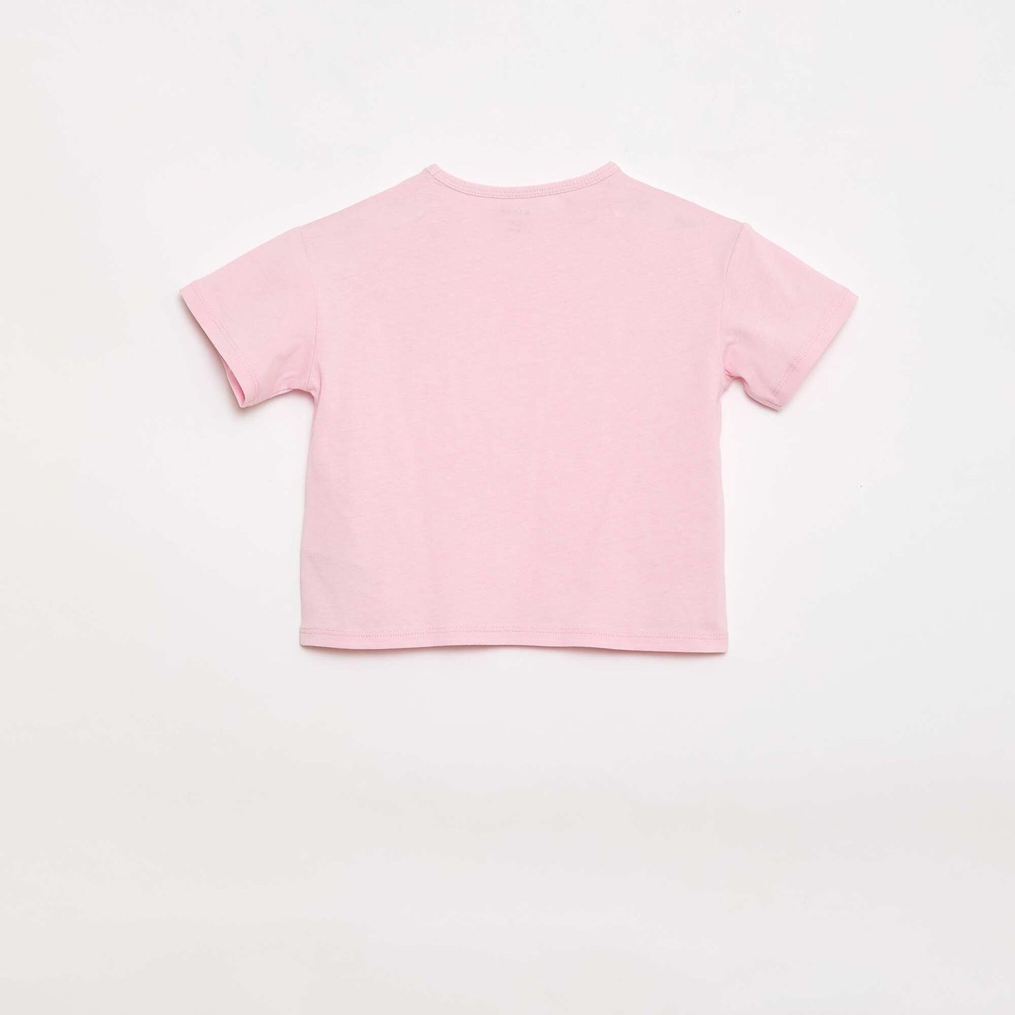 T-shirt en jersey de coton à patch cœur ROSE