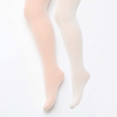Lot de 2 collants légers imprimés ROSE