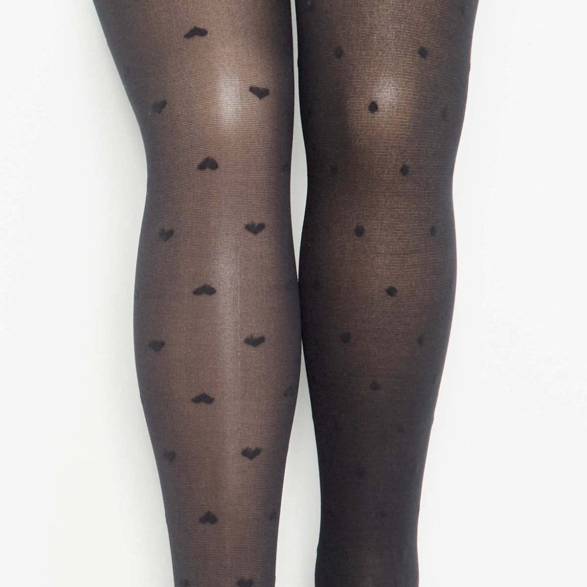Lot de 2 collants légers imprimés NOIR