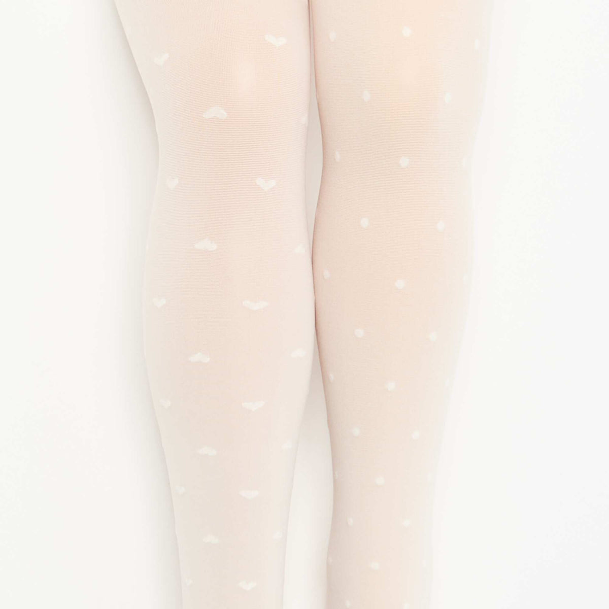 Lot de 2 collants légers imprimés BLANC