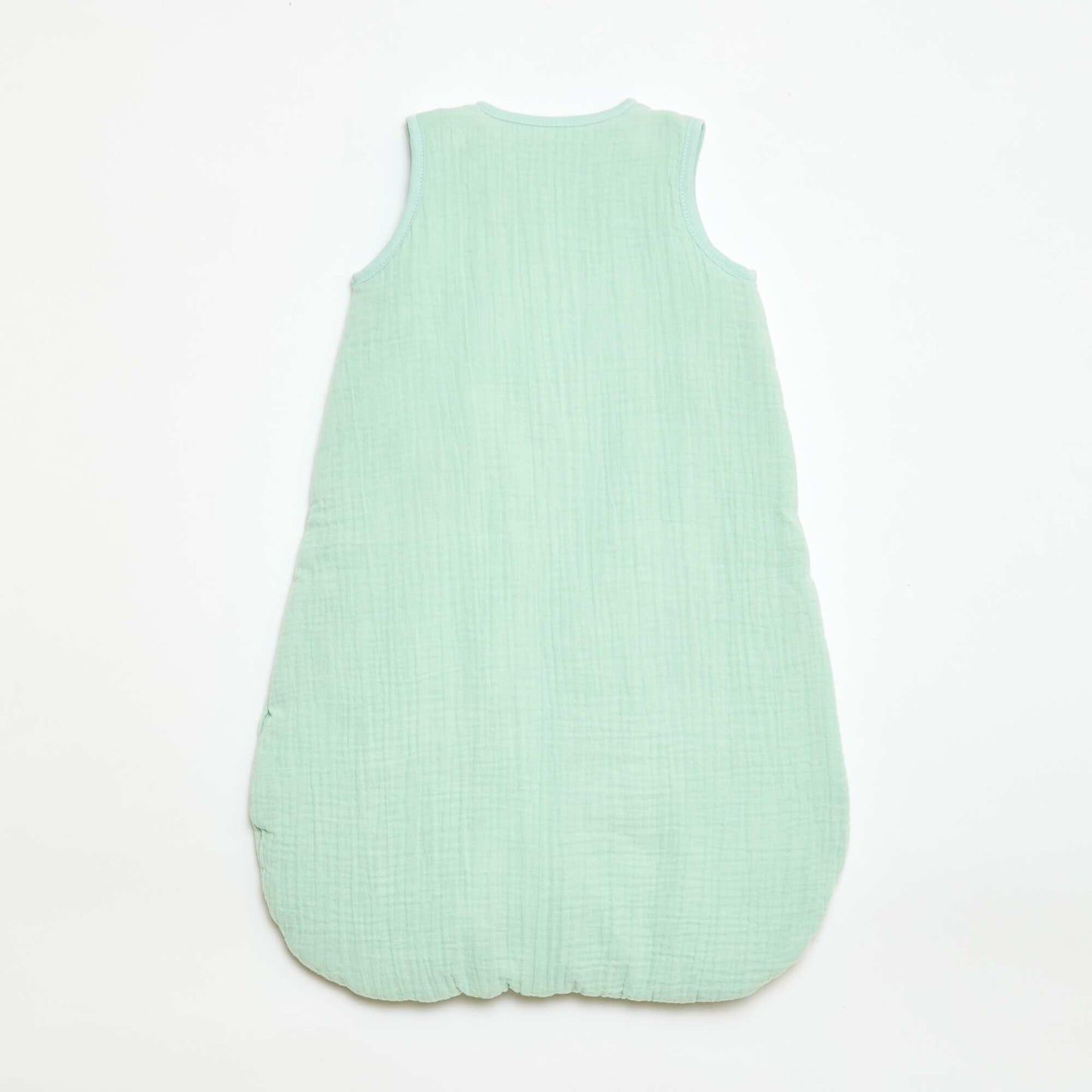 Gigoteuse sans manches zippée en coton BLEU