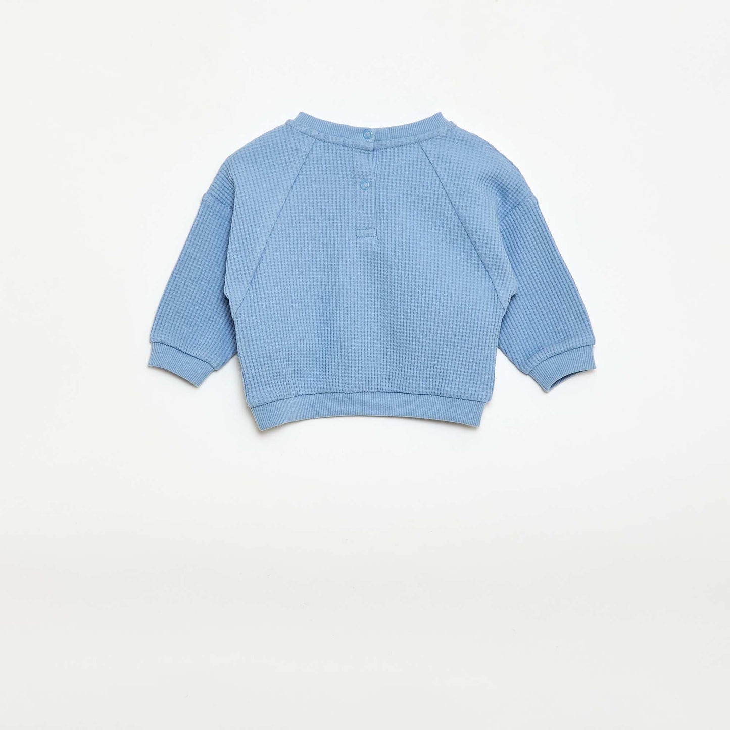 Ensemble sweat + pantalon en nid d'abeilles - 2 pièces BLEU