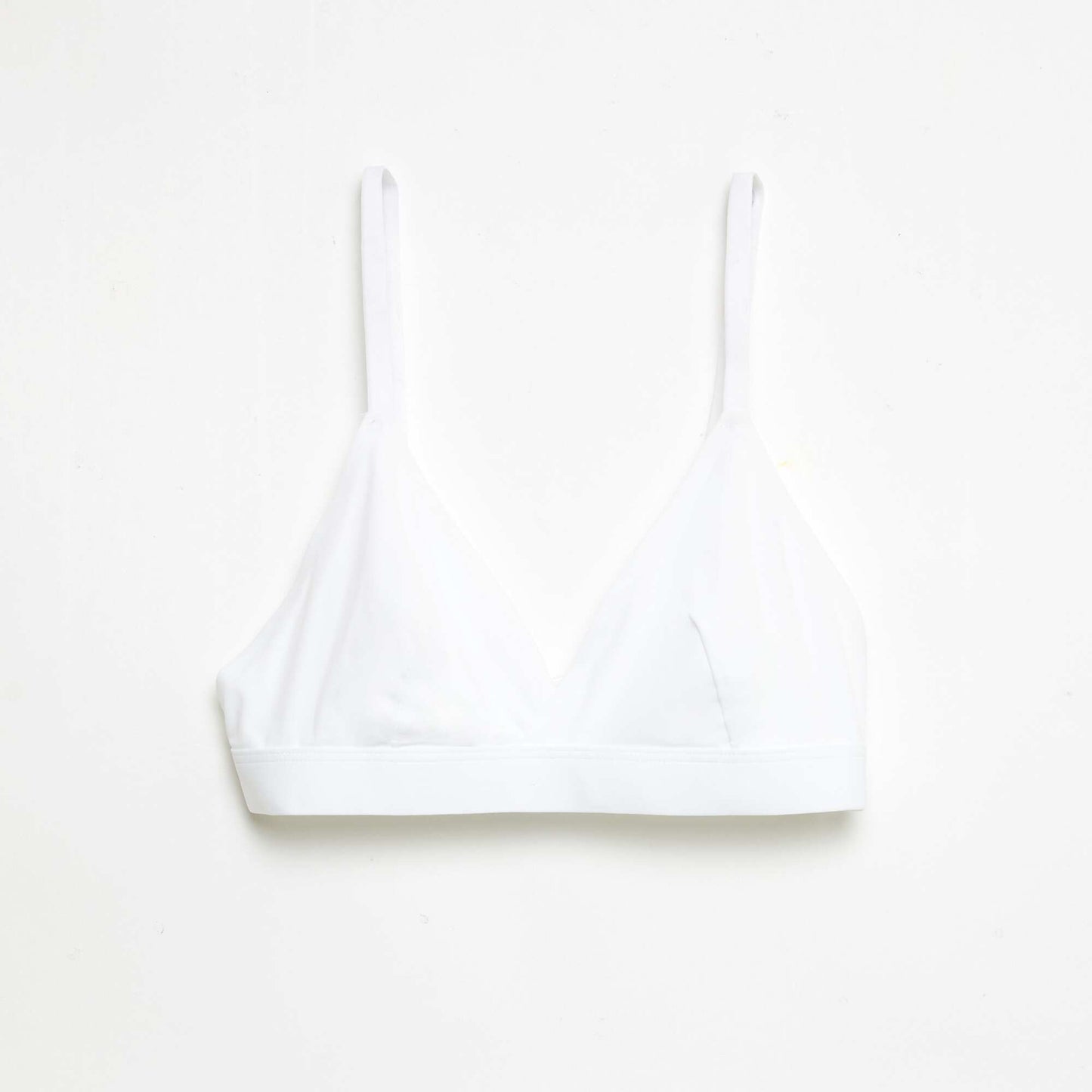 Lot de 2 soutien-gorge triangles en microfibre BLANC