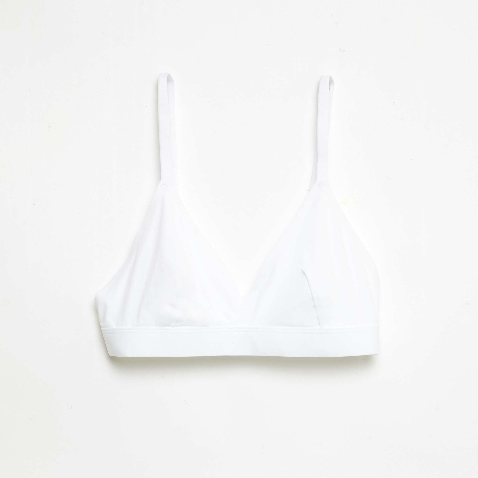 Lot de 2 soutien-gorge triangles en microfibre BLANC