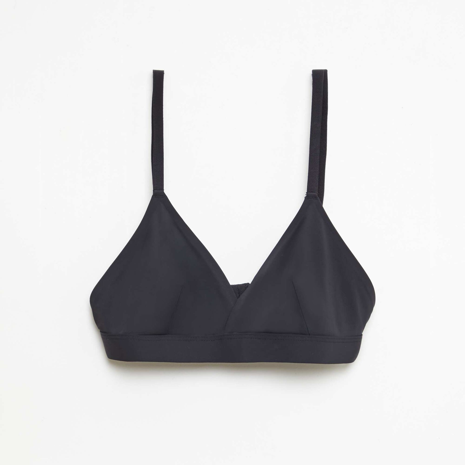 Lot de 2 soutien-gorge triangles en microfibre BLANC
