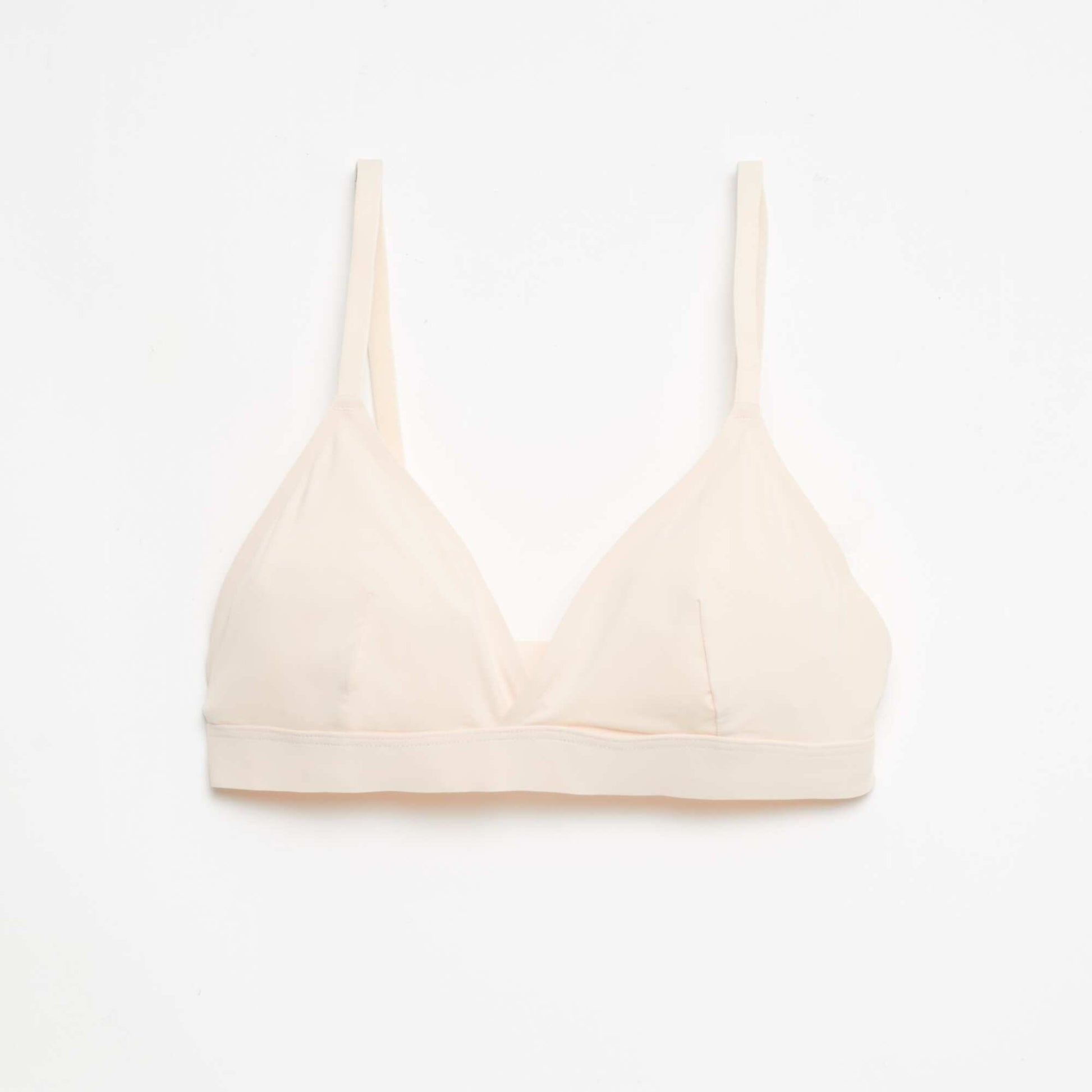 Lot de 2 soutien-gorge triangles en microfibre BLANC