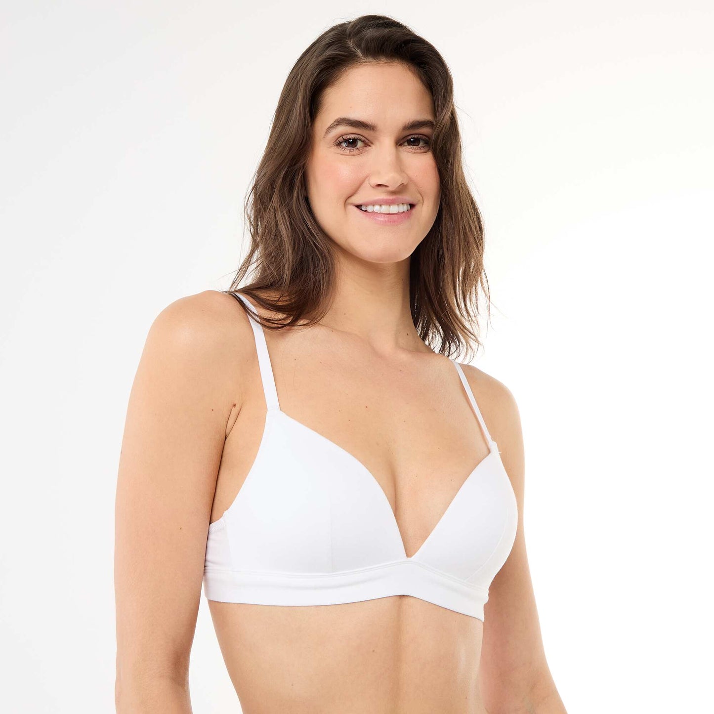Lot de 2 soutiens-gorge en coton BLANC