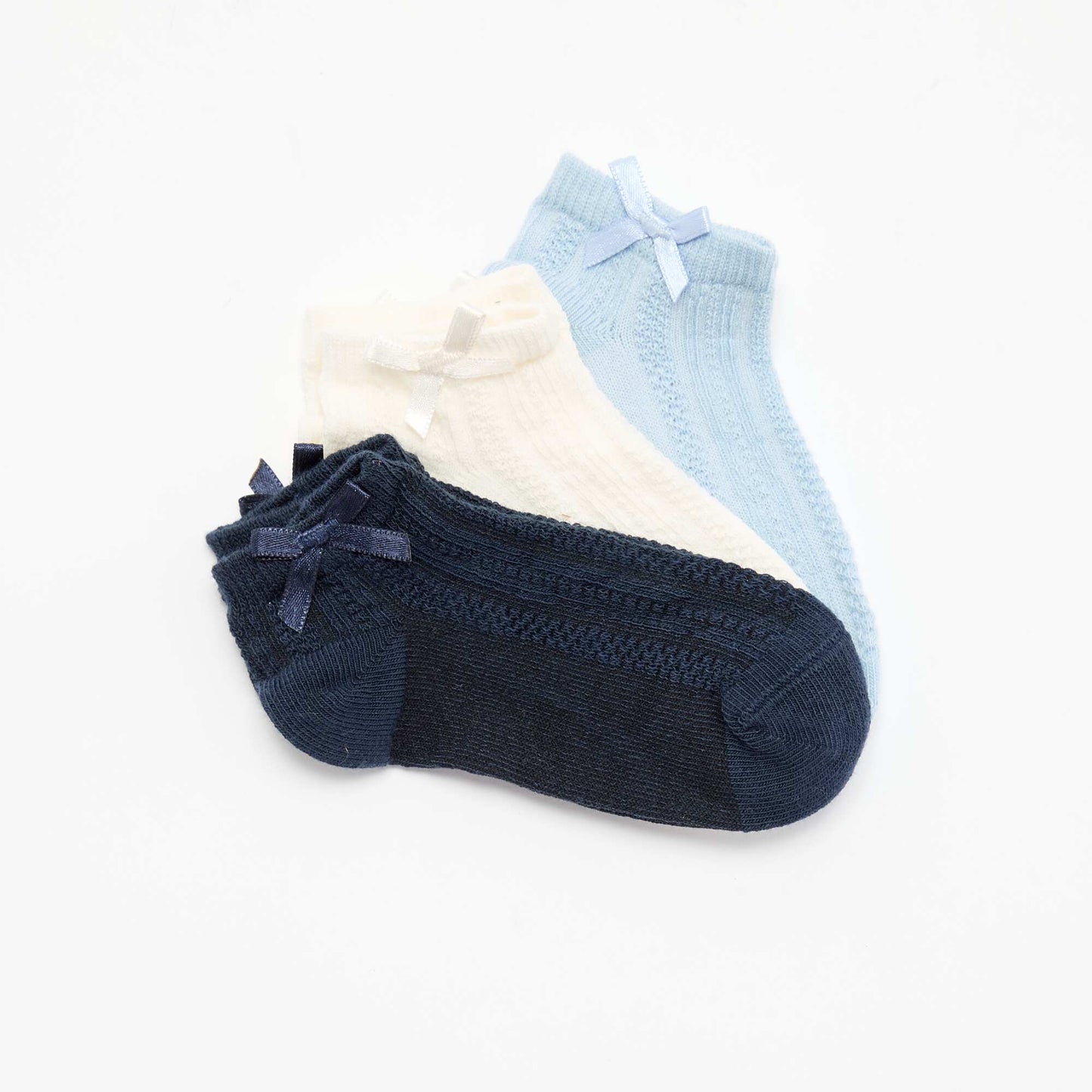 Lot de 3 chaussettes fantaisies BLEU