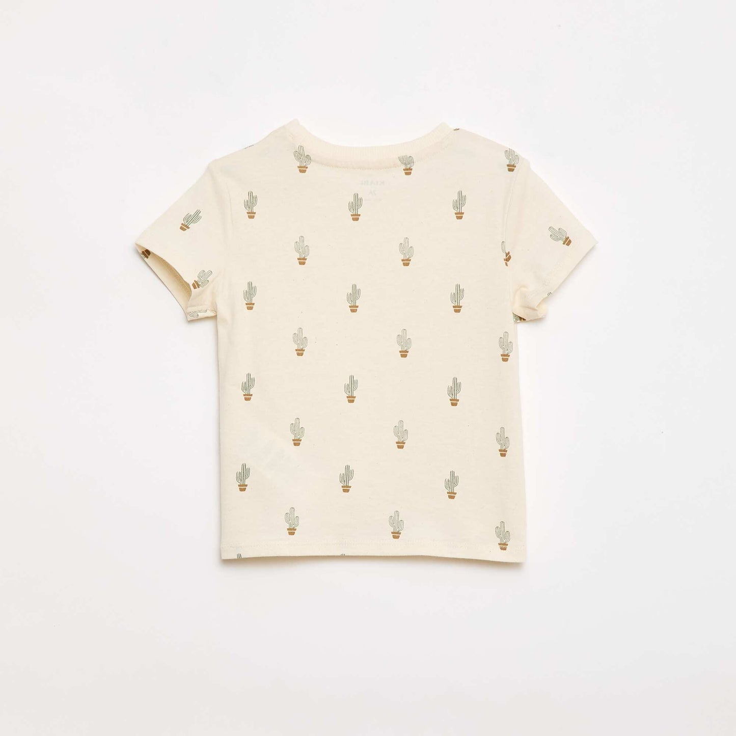 T-shirt uni en jersey coton BLANC