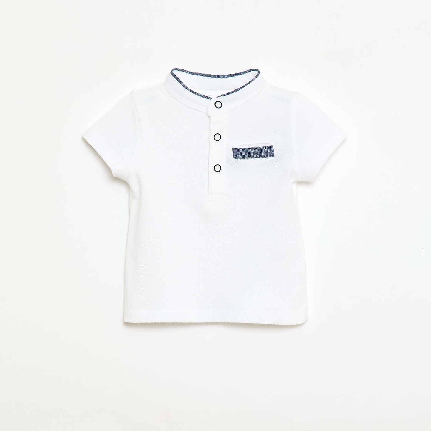 Polo à manches courtes BLANC