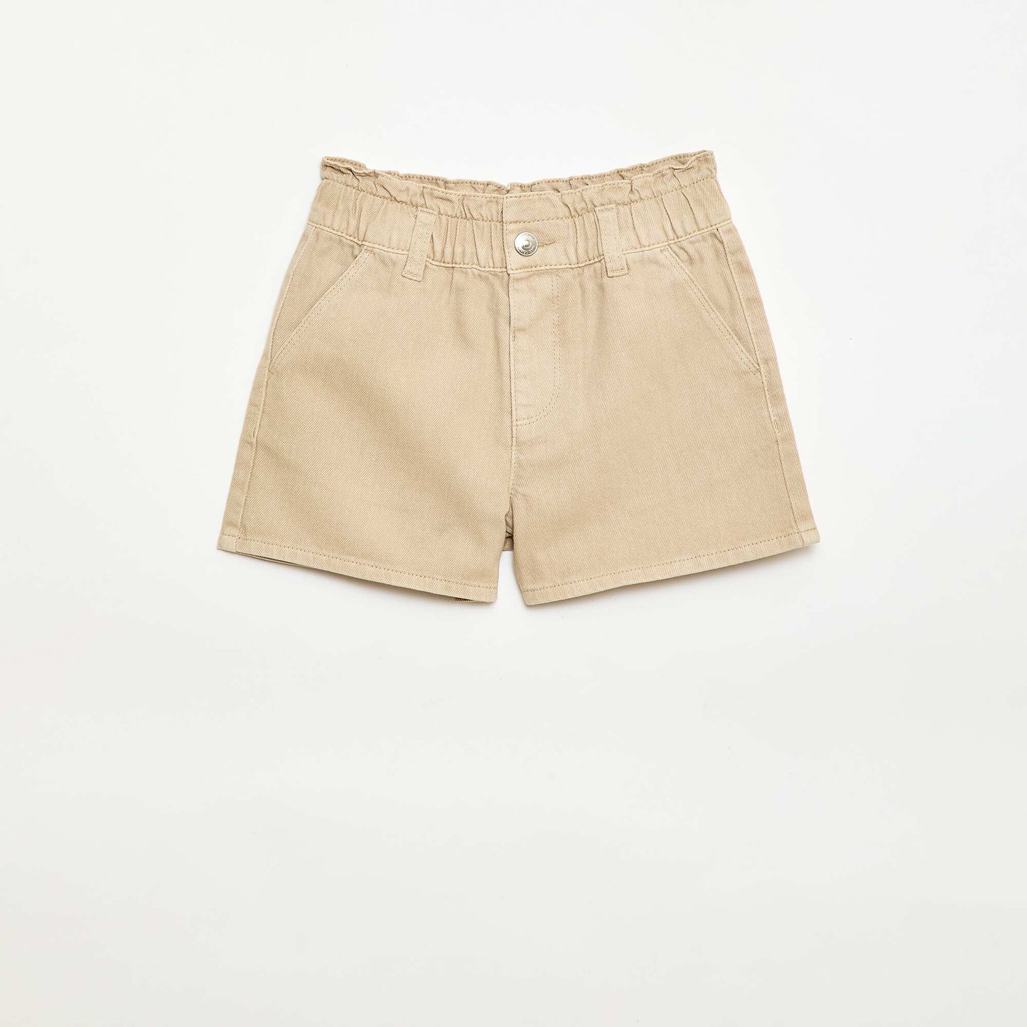 Short en twill uni BEIGE