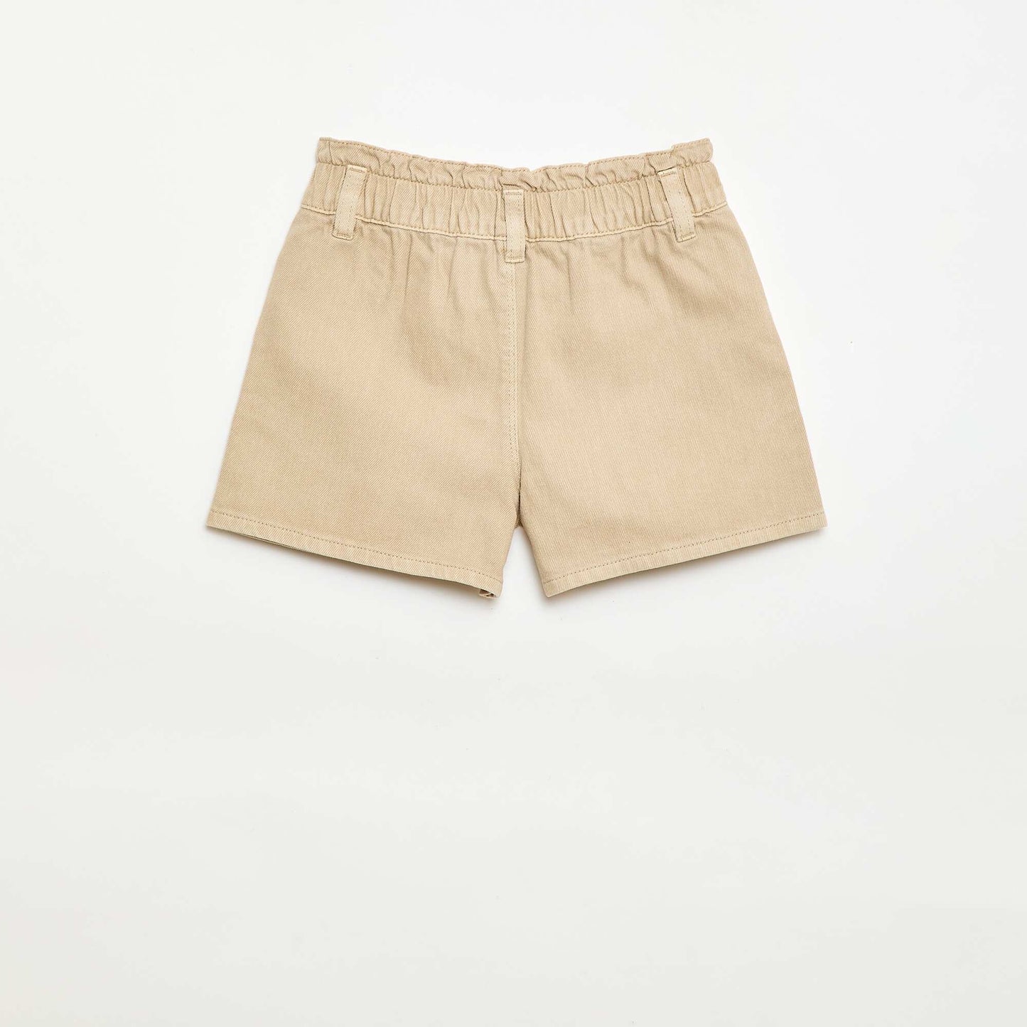 Short en twill uni BEIGE