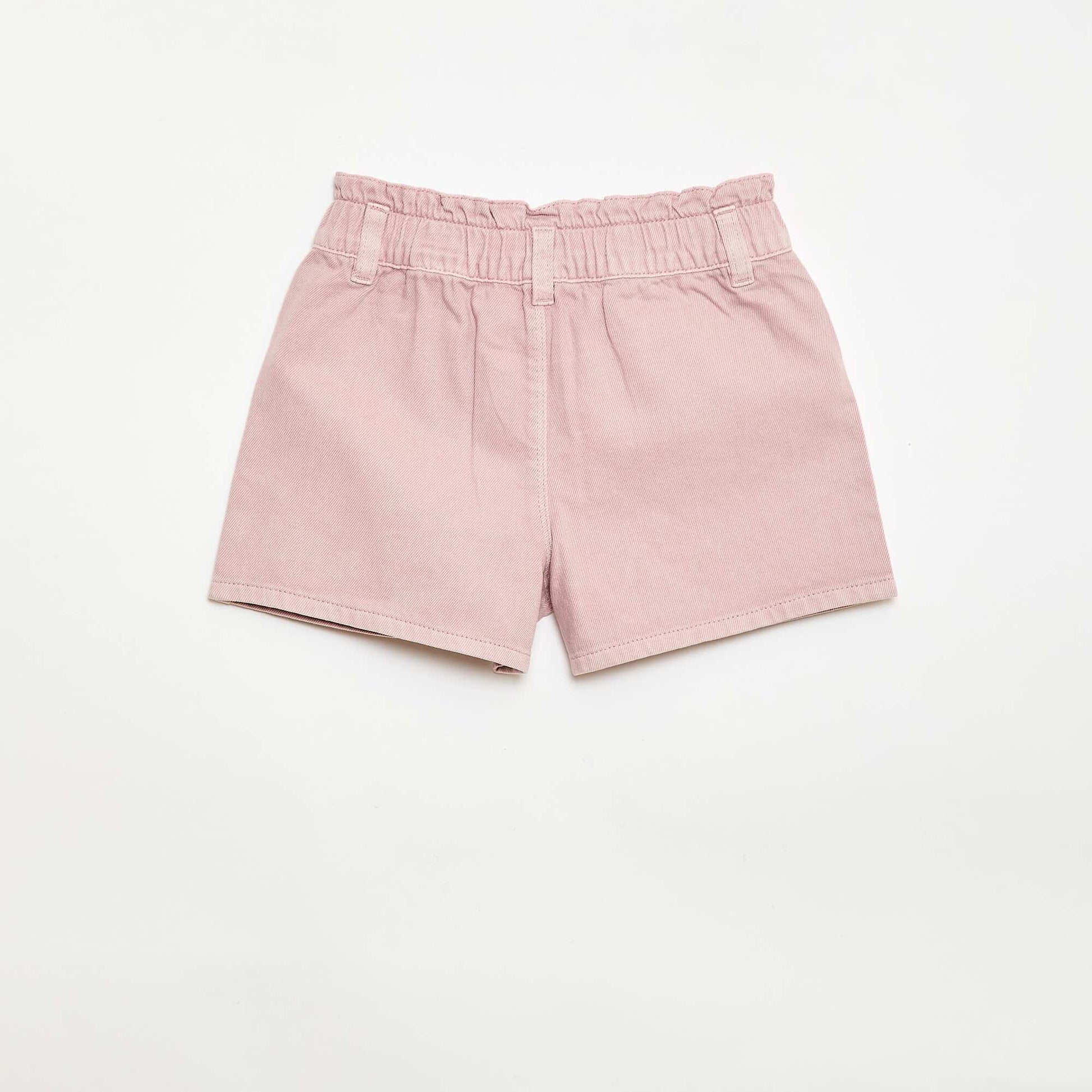 Short en twill uni ROSE