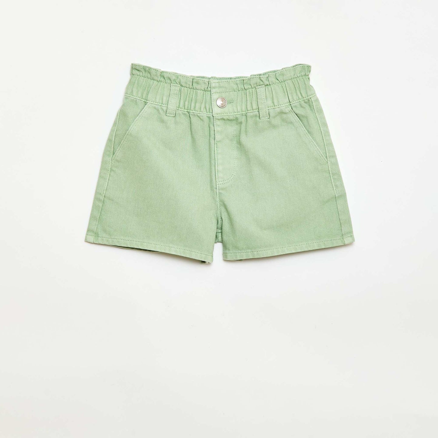 Short en twill uni VERT