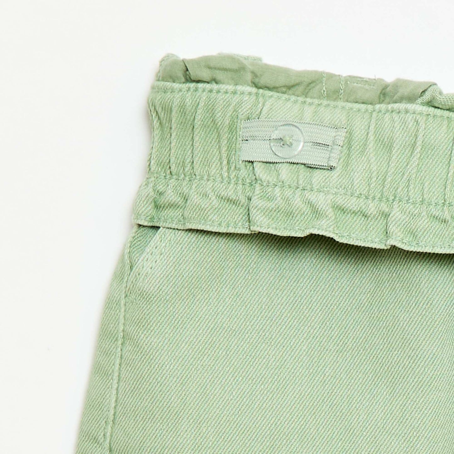 Short en twill uni VERT