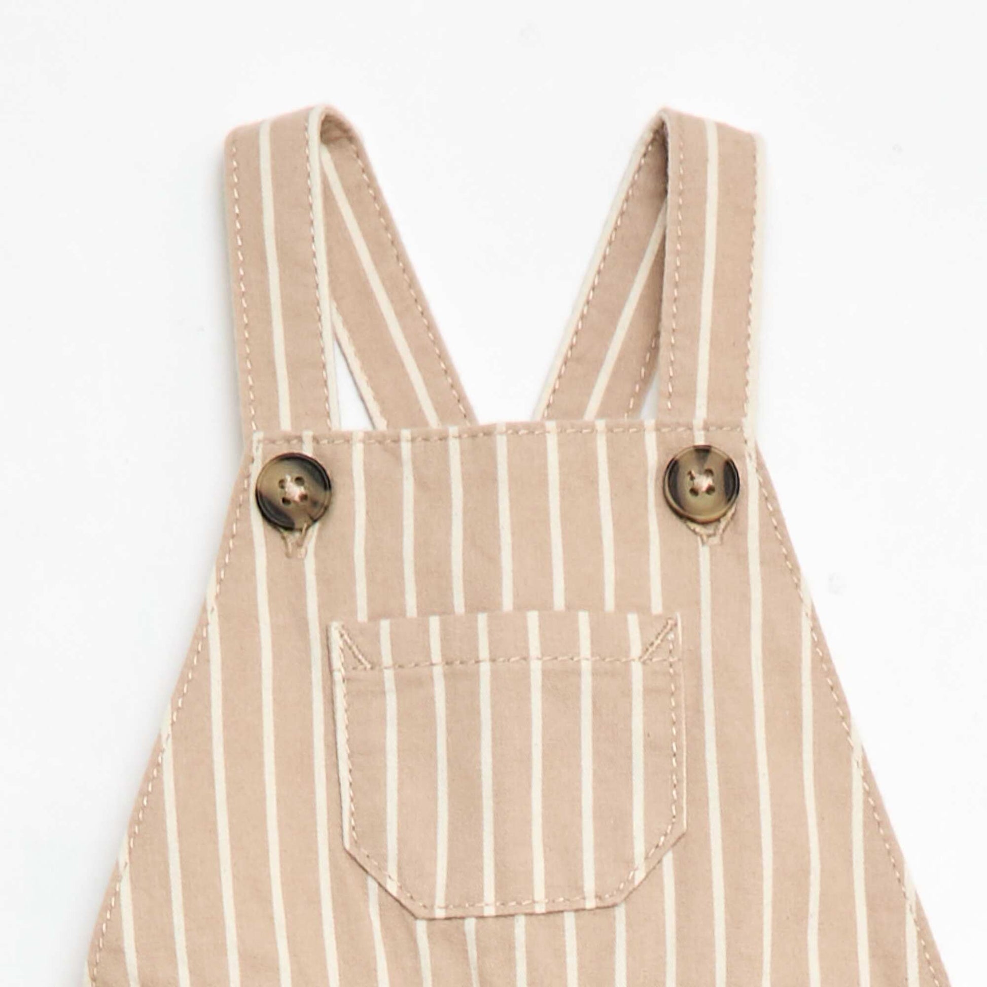 Salopette légère avec bretelles ajustables BEIGE