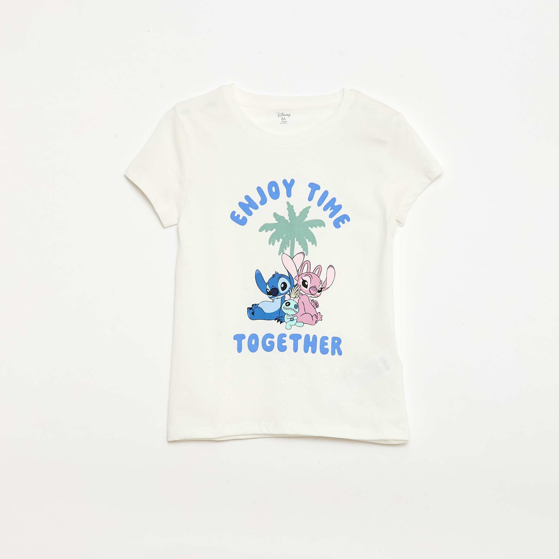 Pyjama 'Disney' 2 pièces  short + T-shirt BLANC
