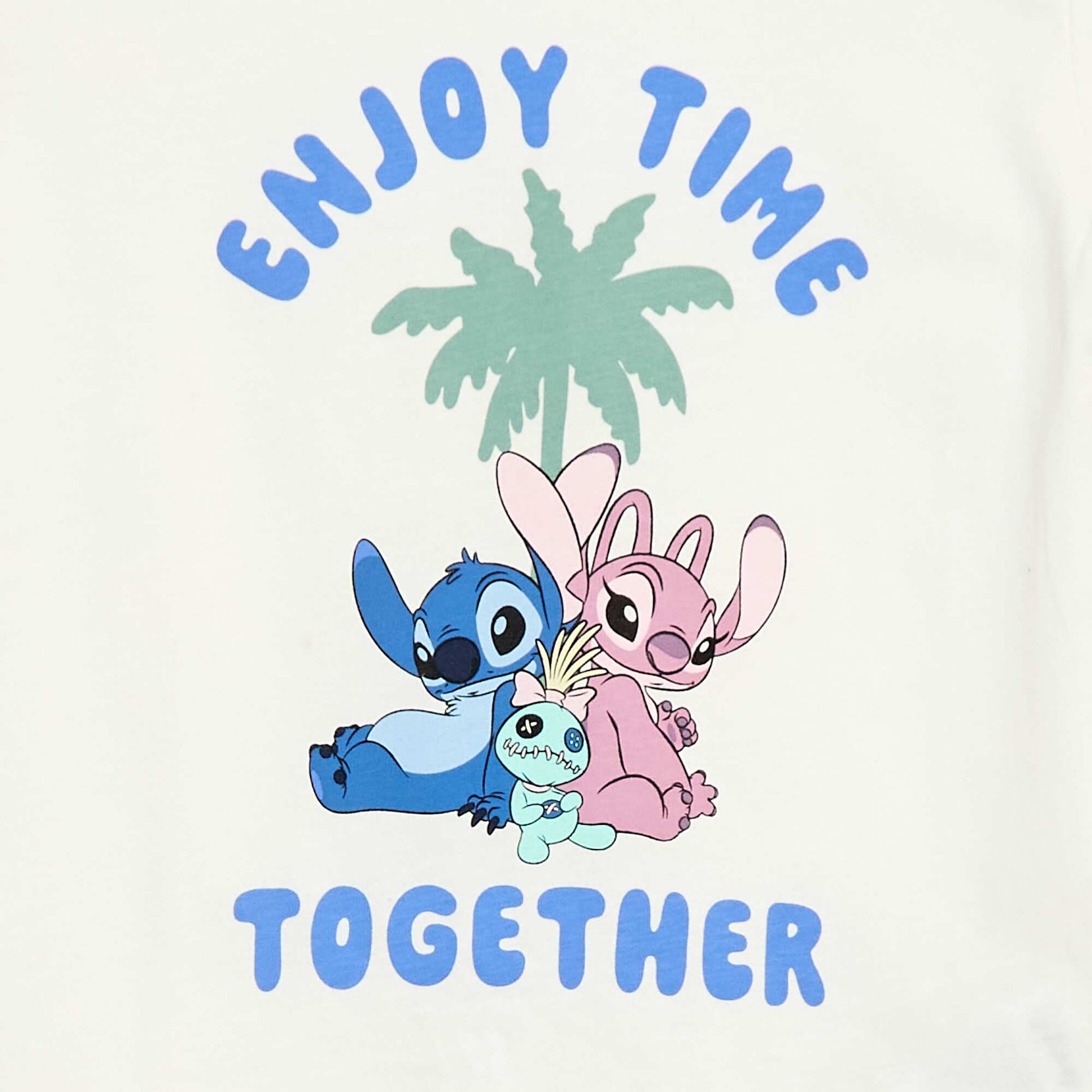 Pyjama 'Disney' 2 pièces  short + T-shirt BLANC