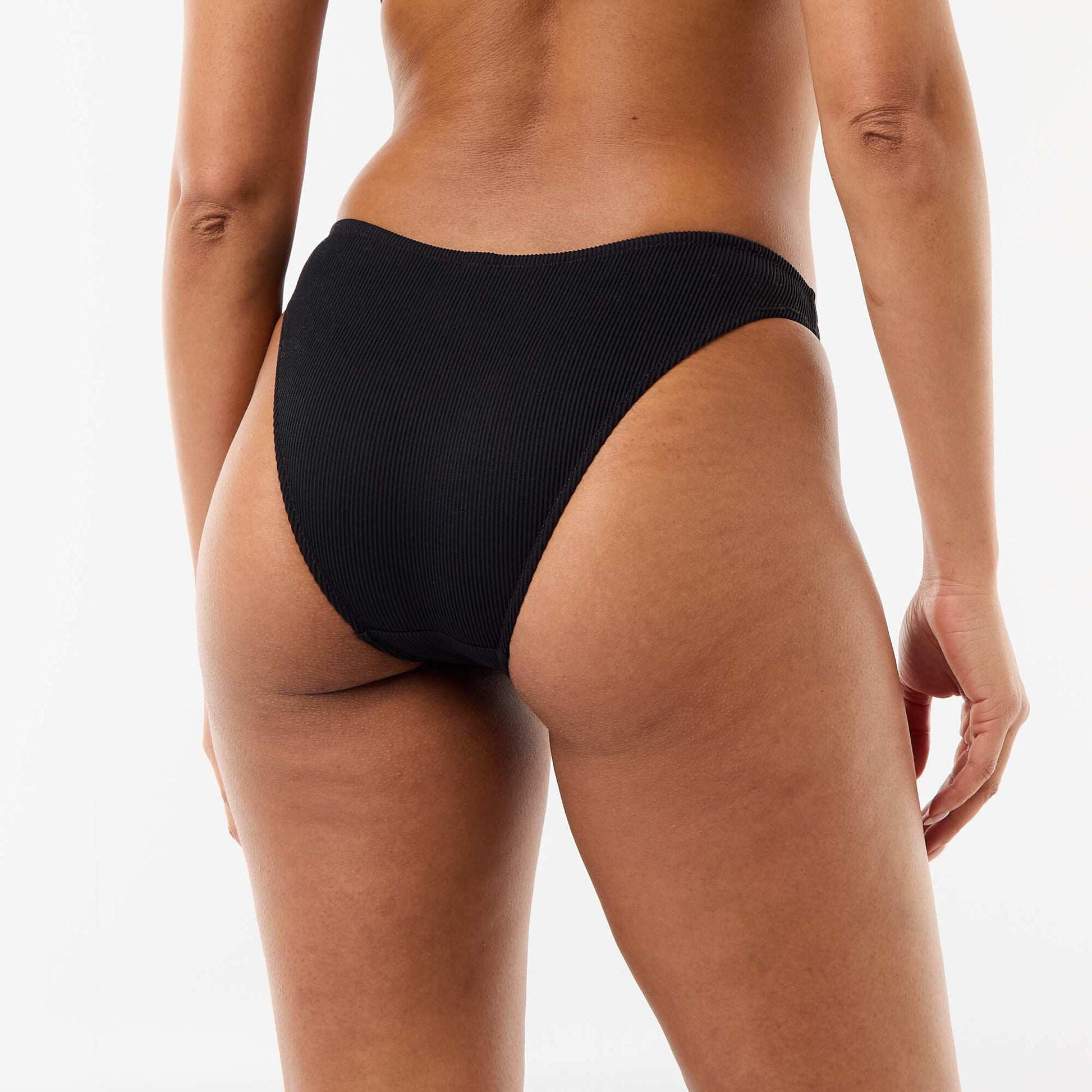 Culotte de bain en maille texturée NOIR