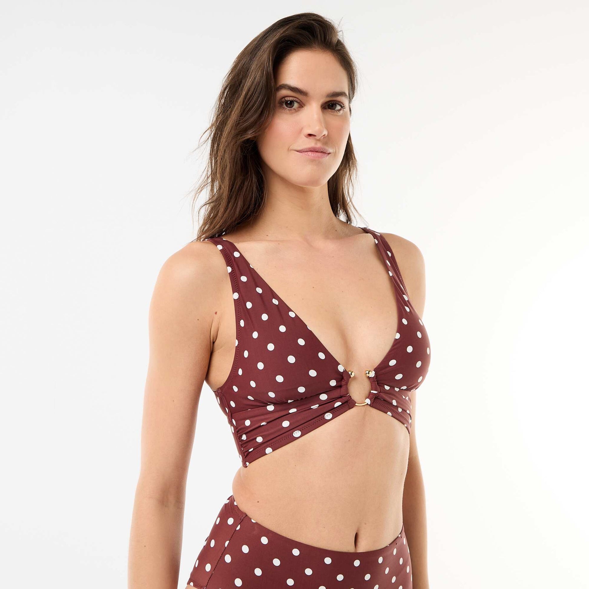 Soutien-gorge de bain MARRON