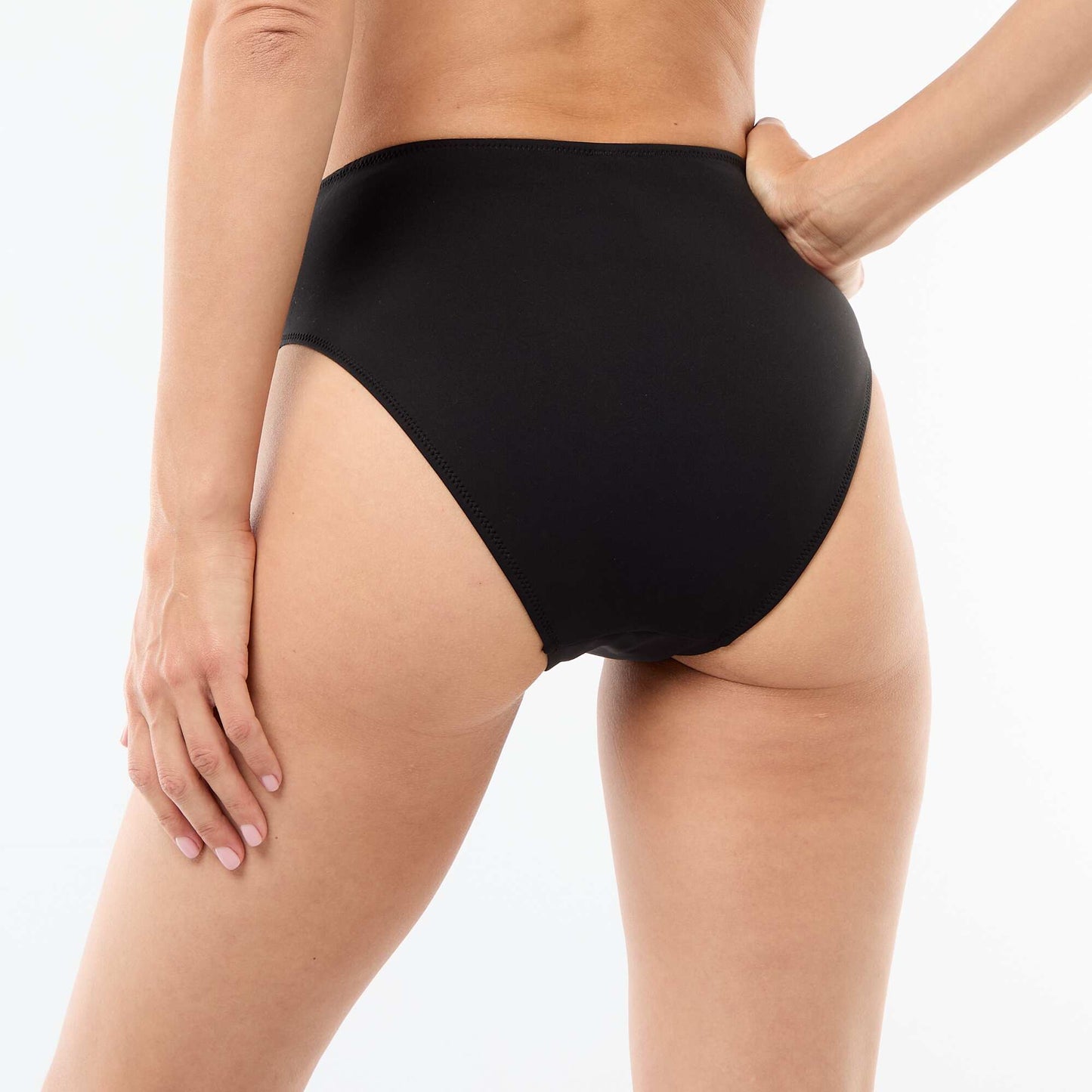 Culotte de bain taille haute néoprène NOIR