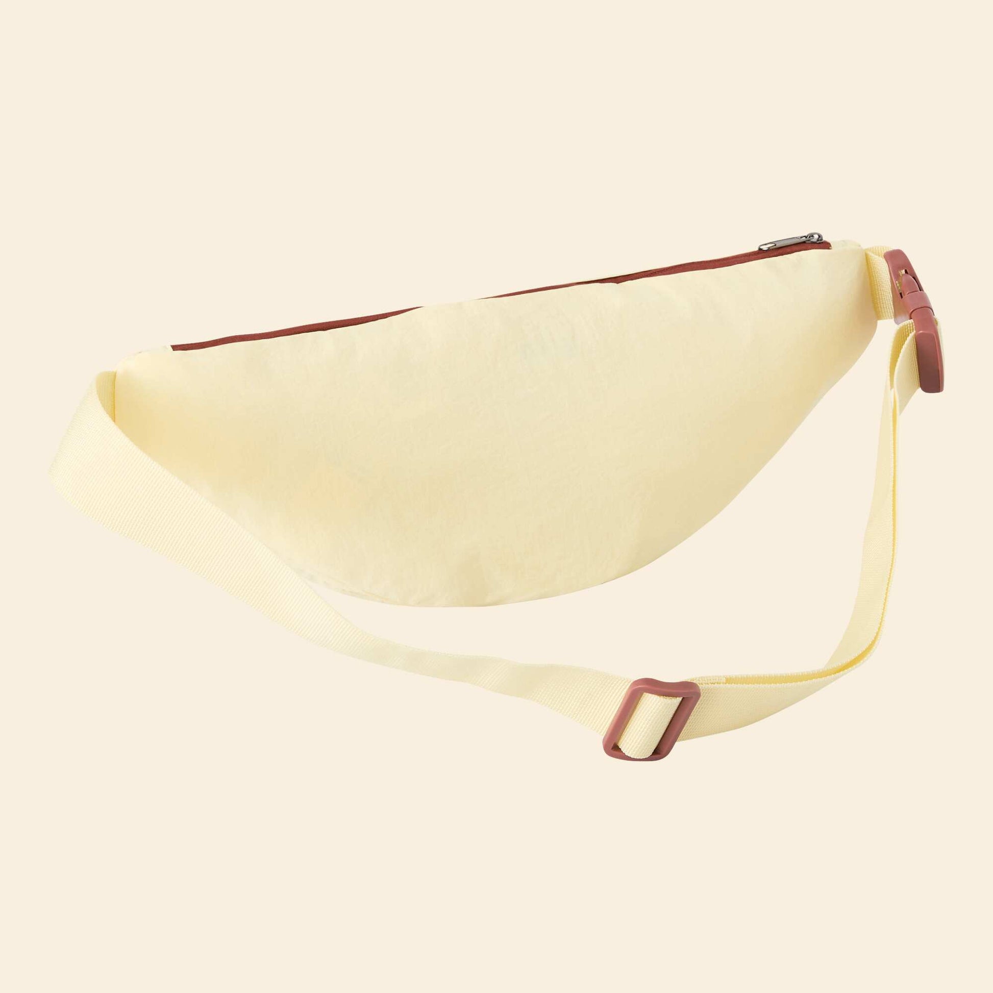 Banane de sport avec poches extérieures et intérieures 15x40 cm JAUNE